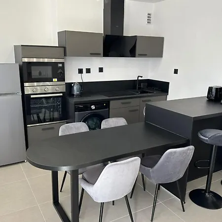 Contemporary For 4 People With Balcony Near Gratte-ciel Villeurb Villeurbanne